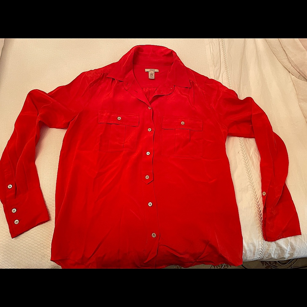 J. Crew silk blouse size 4